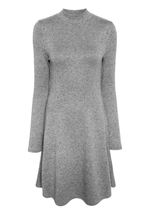 Vince high-neck flared knit dress - Grey
