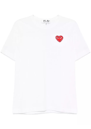 Comme Des Garçons Play logo patch T-shirt - White