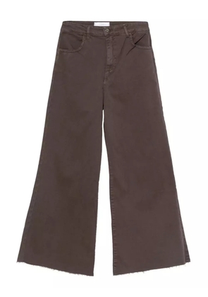 SO ALLURE raw-cut trousers - Brown