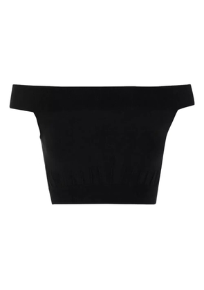 Alexander McQueen off-shoulder crop top - Black