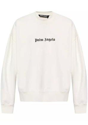 Palm Angels logo-print sweatshirt - White