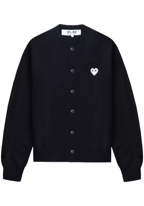 Comme Des Garçons Play heart-appliqué cardigan - Blue