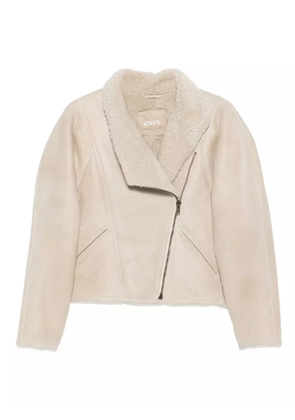 ISABEL MARANT Blondine zip-front shearling jacket - Neutrals