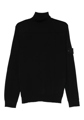 Stone Island roll-neck sweater - Black