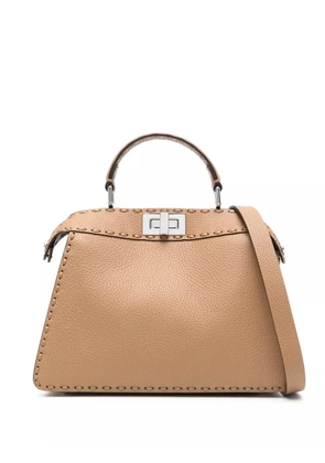 FENDI small Peekaboo ISeeU tote bag - Brown