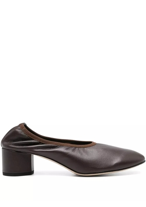 Aeyde 45mm leather pumps - Brown