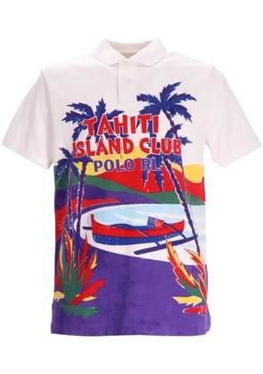 Polo Ralph Lauren graphic-print polo shirt - White