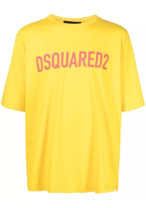DSQUARED2 logo-print cotton T-shirt - Yellow