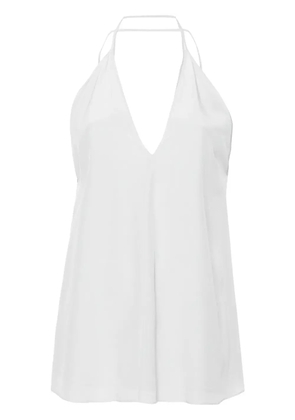 TOTEME Double-Halter silk top - Grey