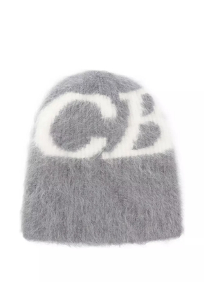COLE BUXTON logo-letter beanie - Grey