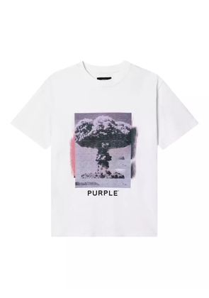Purple Brand puzzle-print T-shirt - White