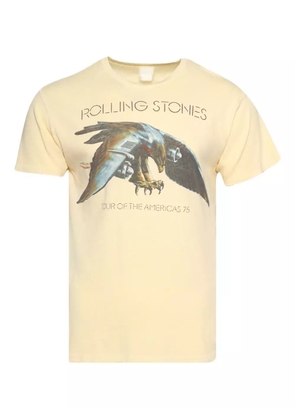 MadeWorn Rolling Stones Tour of the Americas '75-graphic T-shirt - Yellow