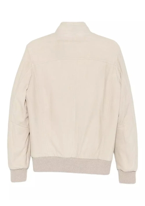 Barba buttoned zip-pocket jacket - Neutrals