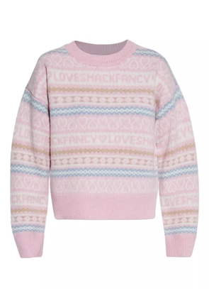 LoveShackFancy Emberly patterned sweater - Pink