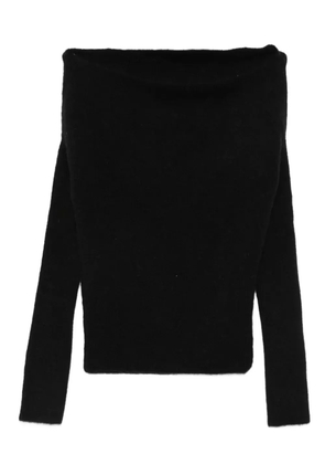Rick Owens Concordians off-shoulder jumper - Black
