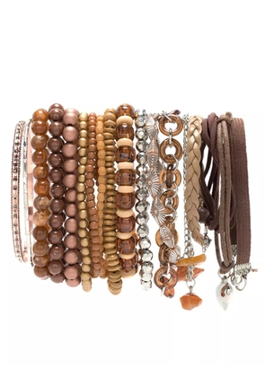 Amir Slama Bijoux bracelets set - Brown