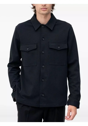 HUGO pocket long-sleeved shirt - Blue