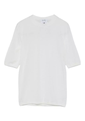 Max Mara short-sleeve wool top - White
