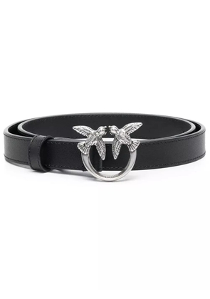 PINKO love bird buckle belt - Black