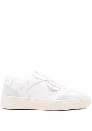 Giuseppe Zanotti leather panelled sneakers - White