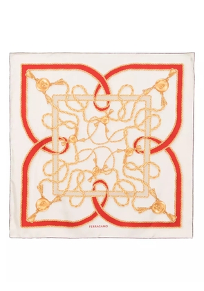 Ferragamo graphic-print scarf - Neutrals