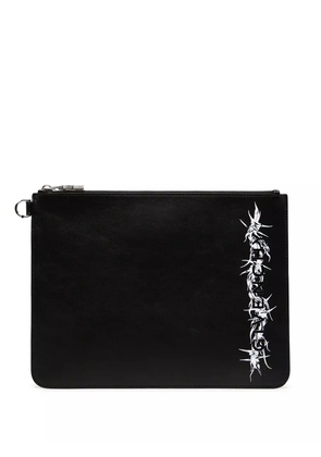 Givenchy logo-print leather wallet - Black