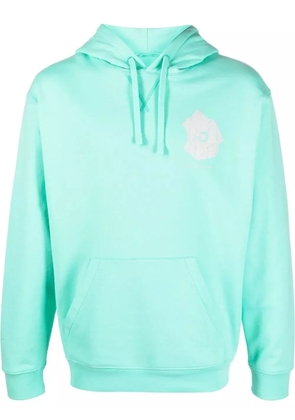 OBJECTS IV LIFE abstract-print organic cotton hoodie - Green