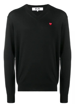 Comme Des Garçons Play contrast logo jumper - Black