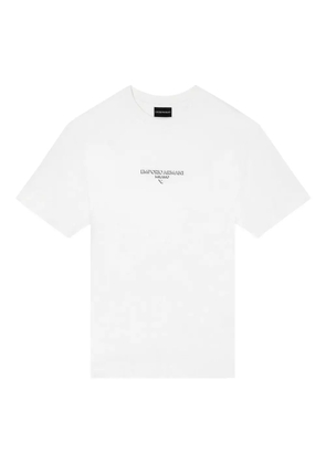 Emporio Armani logo-embroidered T-shirt - White