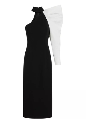 Karl Lagerfeld KL Studio asymmetric midi dress - Black