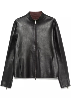 Emporio Armani leather jacket - Black