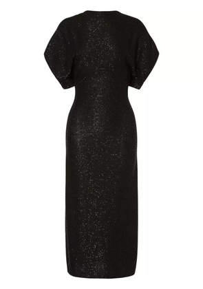 Philosophy Di Lorenzo Serafini sequinned knitted midi dress - Black