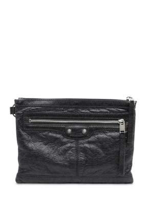 Balenciaga Pre-Owned 2016 Lambskin Motocross Classic Clip S clutch bag - Black