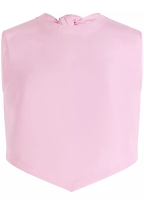 Patou scarf faille top - Pink