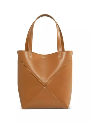 LOEWE mini Puzzle Fold tote bag - Brown