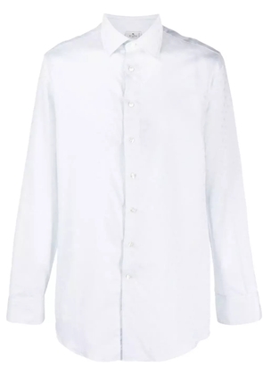 ETRO patterned-jacquard cotton shirt - White