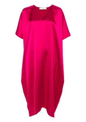 Blanca Vita satin shift midi dress - Red