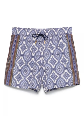 ETRO geometric-print swim shorts - Blue