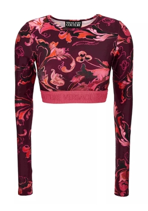 Versace Jeans Couture baroque-print long-sleeve top - Pink