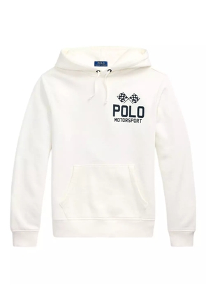 Polo Ralph Lauren logo-embroidered hoodie - White