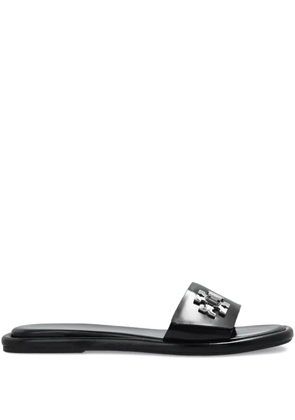 Tory Burch logo-detailing flat sandals - Black