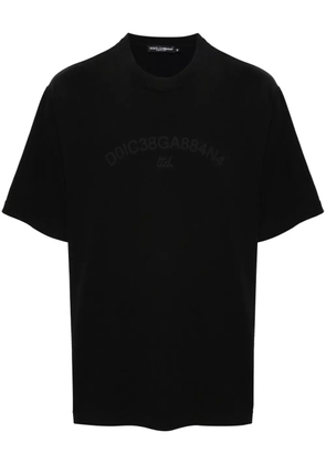 Dolce & Gabbana logo-print cotton T-shirt - Black