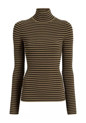 Proenza Schouler Didi striped turtleneck top - Green