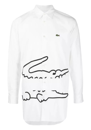 Comme Des Garçons Shirt x Lacoste cotton shirt - White