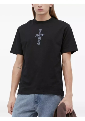 ICE & TECHNO cross logo-print T-shirt - Black