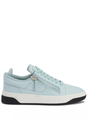 Giuseppe Zanotti Gz94 leather trainers - Blue