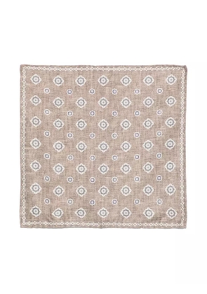 Brunello Cucinelli patterned handkerchief - Blue