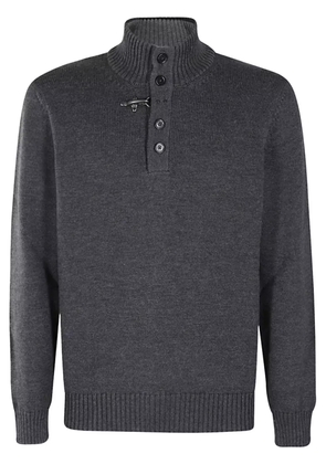 Fay mock-neck wool jumper - Grey
