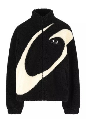 Balenciaga Graphic High-collar Jacket - Black