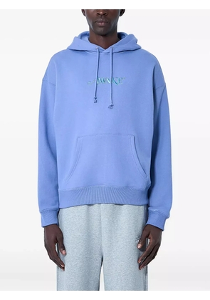 Awake NY logo-embroidered hooded sweatshirt - Blue